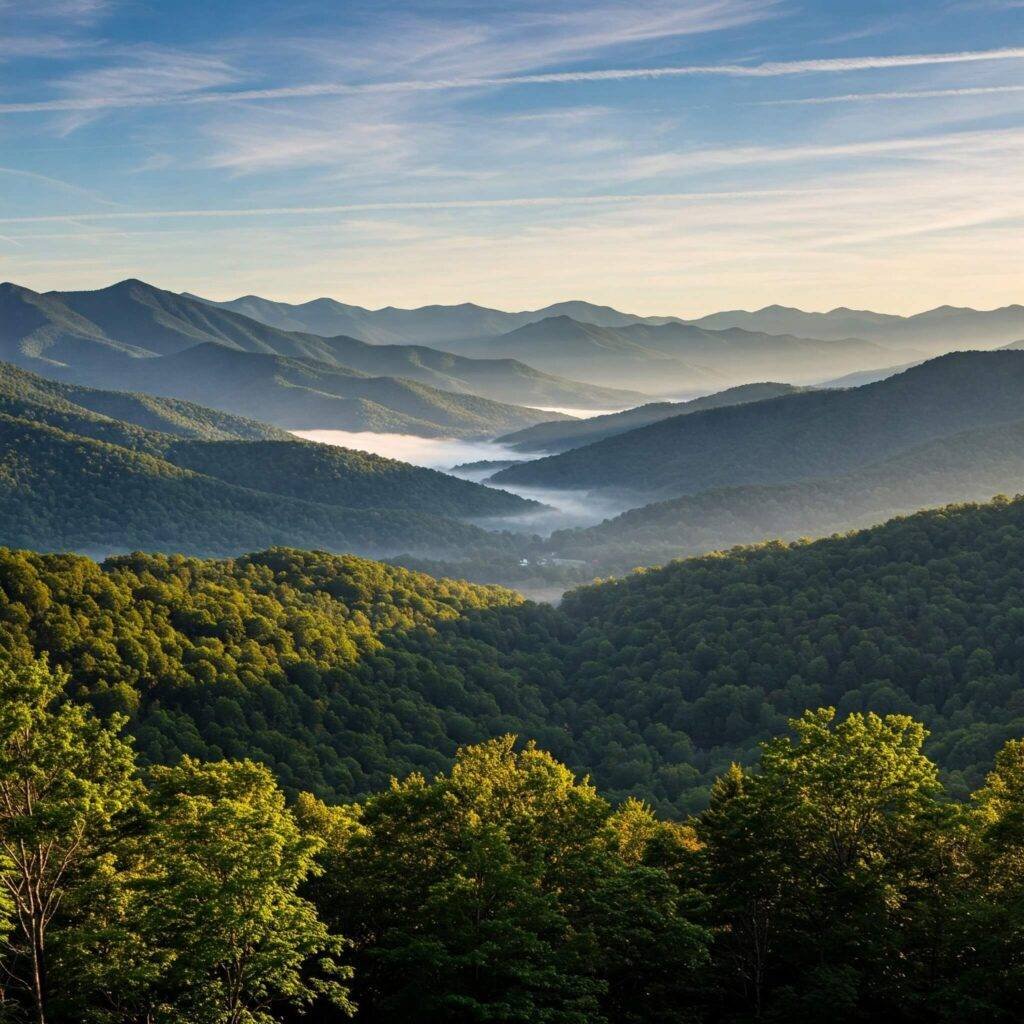 Smoky Mountains panoramic view
