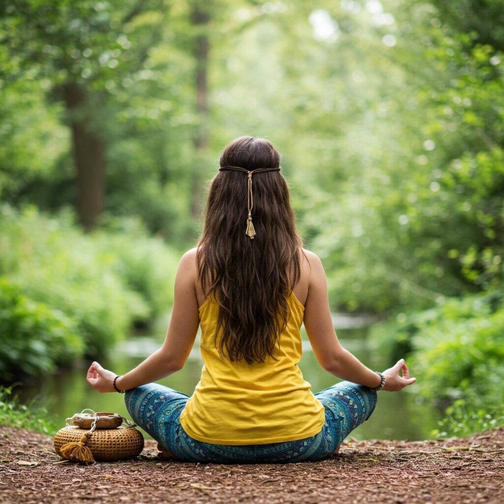 Outdoor meditation for inner peace