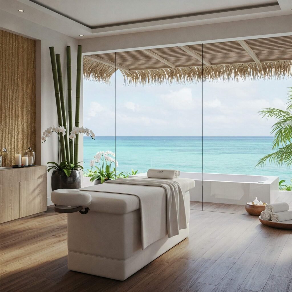 Ocean view spa treatment