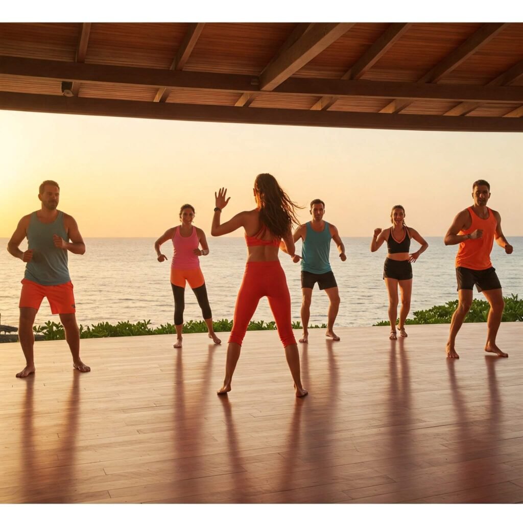 Ocean View Fitness Class