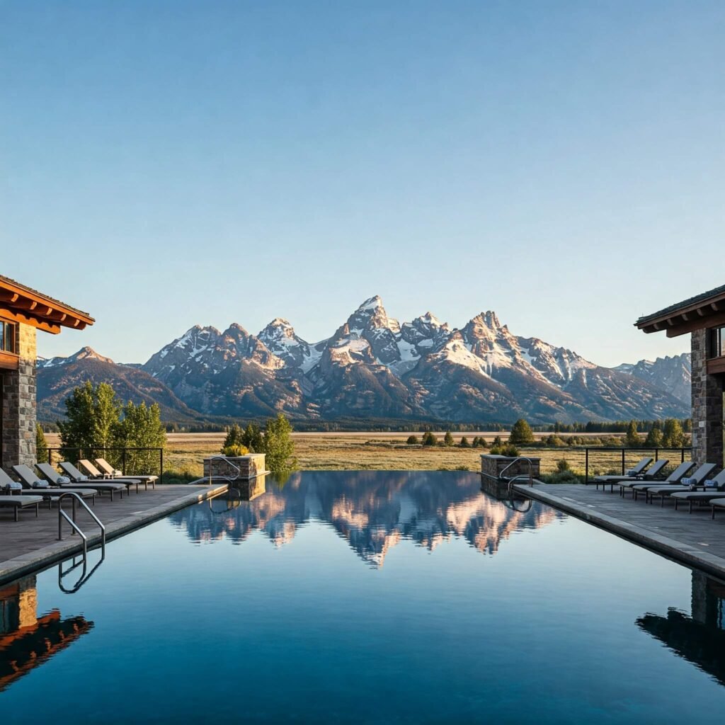 Amangani Pool Teton Views