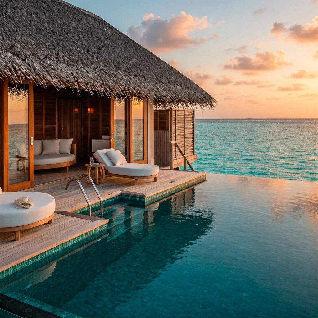 Luxury Vacation: Maldives Overwater Bungalow with Infinity Pool