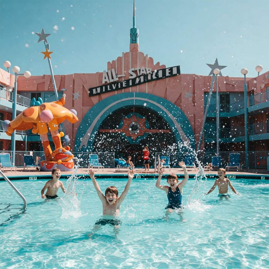 Disney Movie Resort Pool Fun