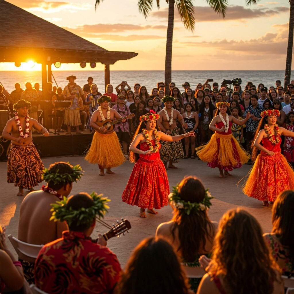 "Hawaiian Luau Dance Performance"