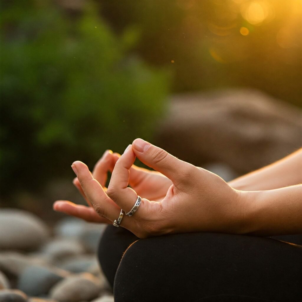 Hands in Meditative Mudra