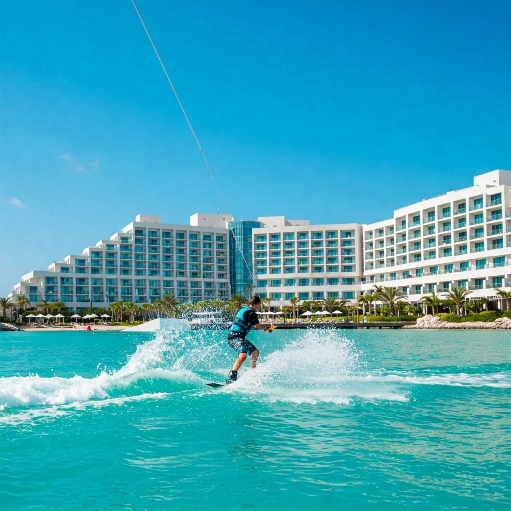 Wakeboarding Luxury Resort Backdrop